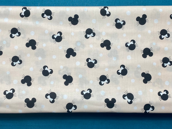 Cotton 100% Kids - Mickey with bow on peach  miki