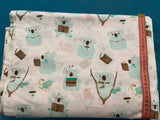 Cotton 100% Kids - Koala mint in library on a white background