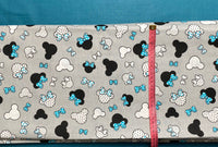 Cotton 100% Kids - Mickey is a little black turquoise with a bow on gray back miki