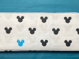 Cotton 100% Kids - Mickey black blue on white background miki