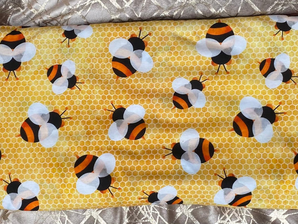 Jersey Knits - honeycomb bees