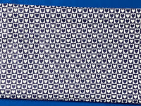 Cotton 100% Kids - MINI hearts in white and navy squares